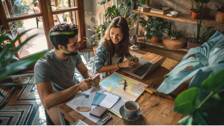 Vista panor&acirc;mica da Serra Ga&uacute;cha em dias de neblina
